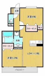 ボヌールメゾン【1階】の間取り