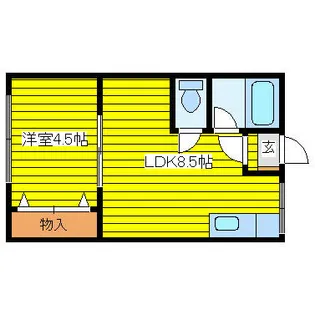 シティハイム協進【102号室】の間取り