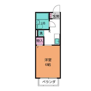 1Rの間取り画像