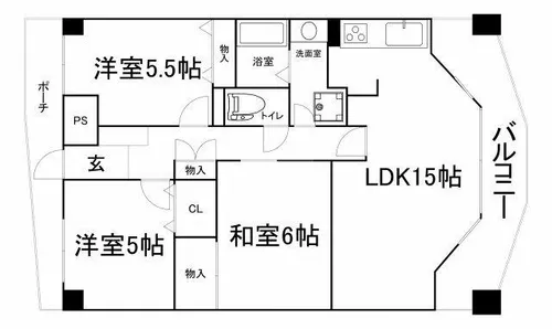 リーフ天王寺【8階】の間取り
