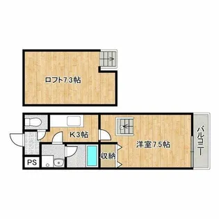 フジパレス岡田【2階】の間取り