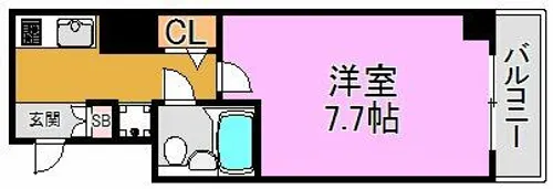 デリード高井田【12階】の間取り