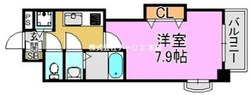 Luxe長田【5階】の間取り
