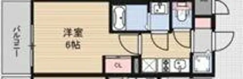 アドバンス西梅田ジェイス【9階】の間取り