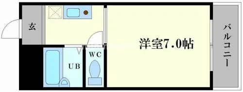 コート桜川【7階】の間取り