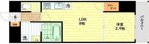 GARDENIA城北公園【10階】の間取り