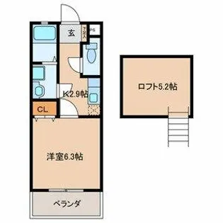 MaisonJeunesse【2階】の間取り
