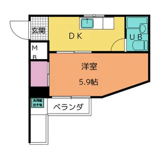 ドミール昭和【1階】の間取り