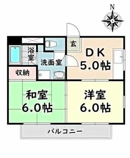 愛知県名古屋市天白区中砂町【マンション】の間取り