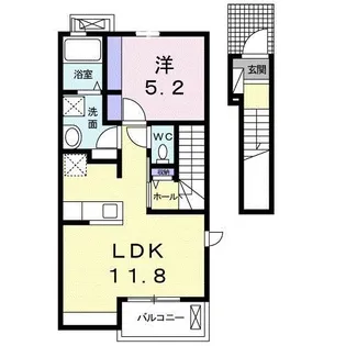 サンシャリエ.B【2階】の間取り