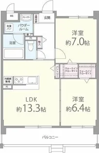 セレステ ユノ【105号室】の間取り