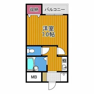 ルミエールS【4階】の間取り