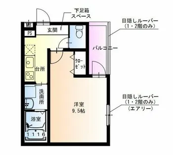フジパレス武庫川駅北【3階】の間取り
