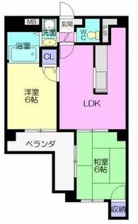 コメルスV【1階】の間取り