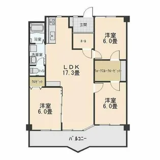 ハイムビーオール【1階】の間取り