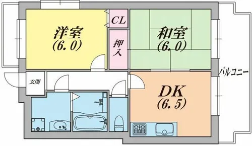 前原町マンション【3階】の間取り