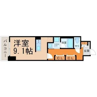 ディアレイシャス鶴舞公園【10階】の間取り