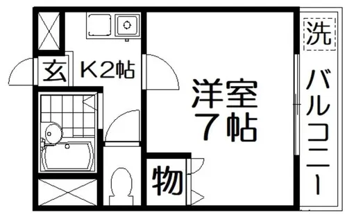 オークグレイス香里園【3階】の間取り