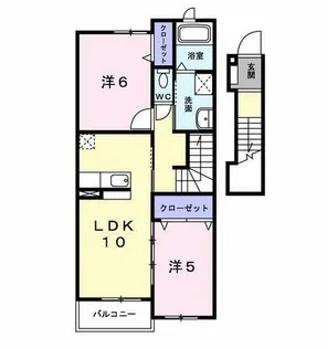 ブリランテA【2階】の間取り