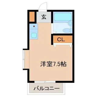 リバーヒル富松【3階】の間取り
