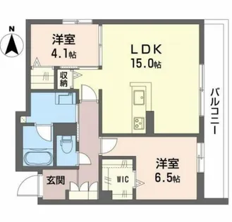 シャーメゾン ベル プレジール【2階】の間取り