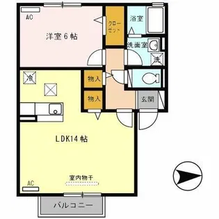 エクセル平野【1階】の間取り