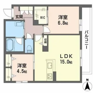 シャーメゾン ベル プレジール【3階】の間取り