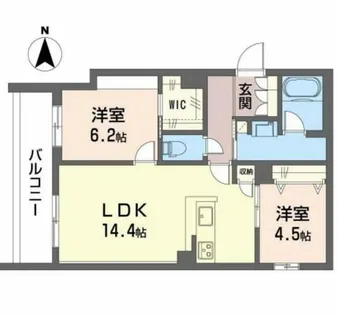 シャーメゾン ベル プレジール【3階】の間取り