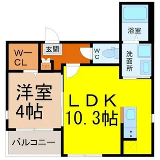 ハーモニーテラス野並XI【1階】の間取り