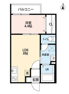 アーバンリゾート京田町【2階】の間取り
