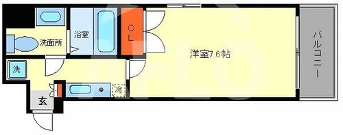 アワーズグランデ西本町【5階】の間取り