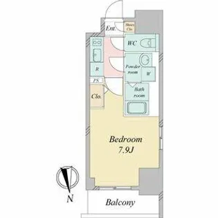 エスプレイス上前津レガシー【13階】の間取り