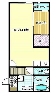 Maison de Hills【201号室】の間取り