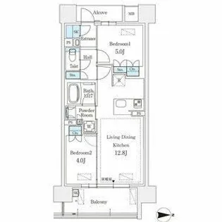 GRANPASEO丸の内【4階】の間取り
