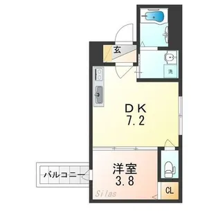 大阪府大阪市平野区平野上町2丁目【アパート】の間取り