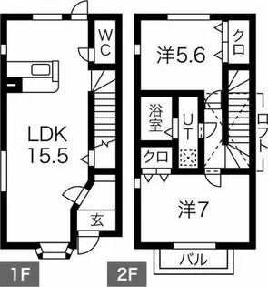 ティンカーベル【106号室】の間取り