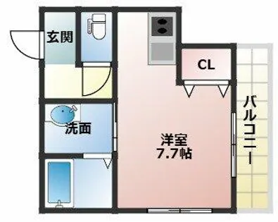 エターナルシー舞子台【2階】の間取り