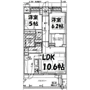 プレスティア藤が丘【3階】の間取り