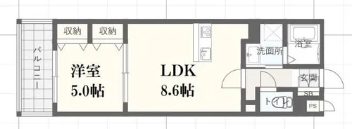 MISTRAL龍野町【1階】の間取り