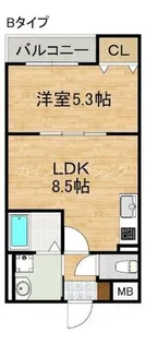 ALEGRIA泉佐野Ⅱ【1階】の間取り