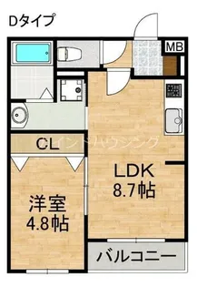 ALEGRIA泉佐野Ⅱ【3階】の間取り