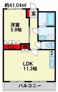 グランツ【203号室】の間取り