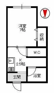 アメニティハイム【2階】の間取り