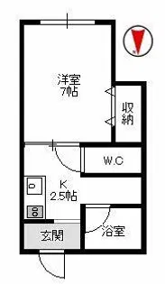 アメニティハイム【2階】の間取り