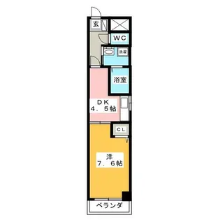 シーナリー瑞穂【5階】の間取り