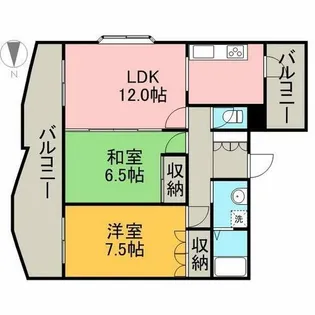 ビハーラ白壁【5階】の間取り