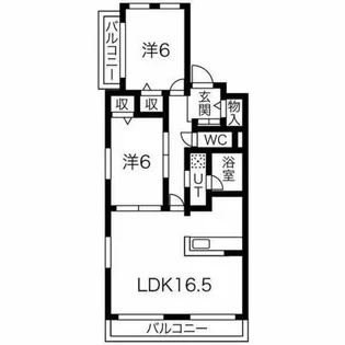クリスタルスクエア【3階】の間取り