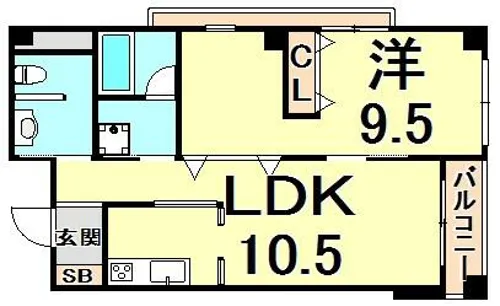 KOSHIENGUCHI HOUSE【3階】の間取り