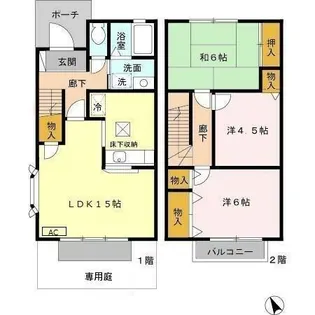 パルティーダ B棟【1階】の間取り