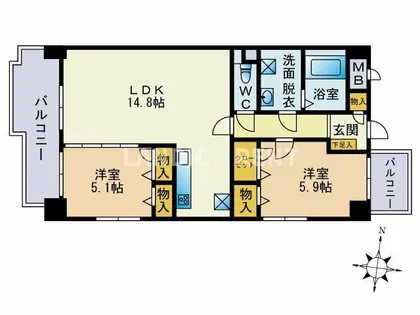 ミサ・リザイア【2階】の間取り